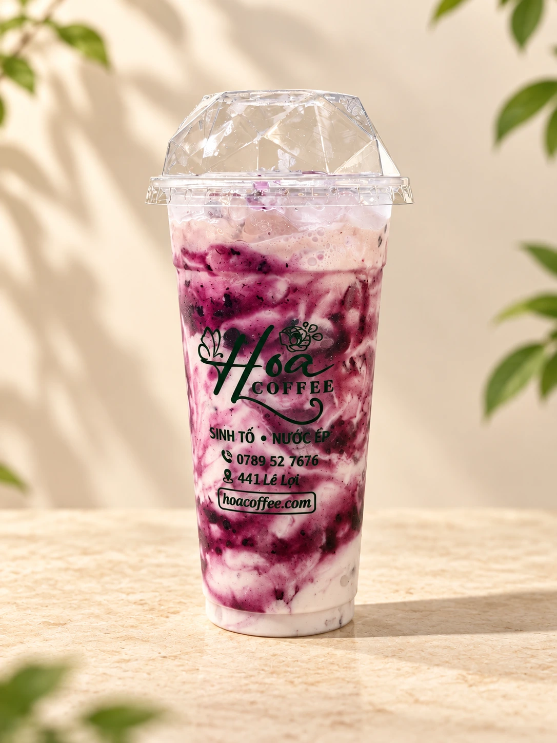 Sữa Chua Việt Quất Hoa Coffee