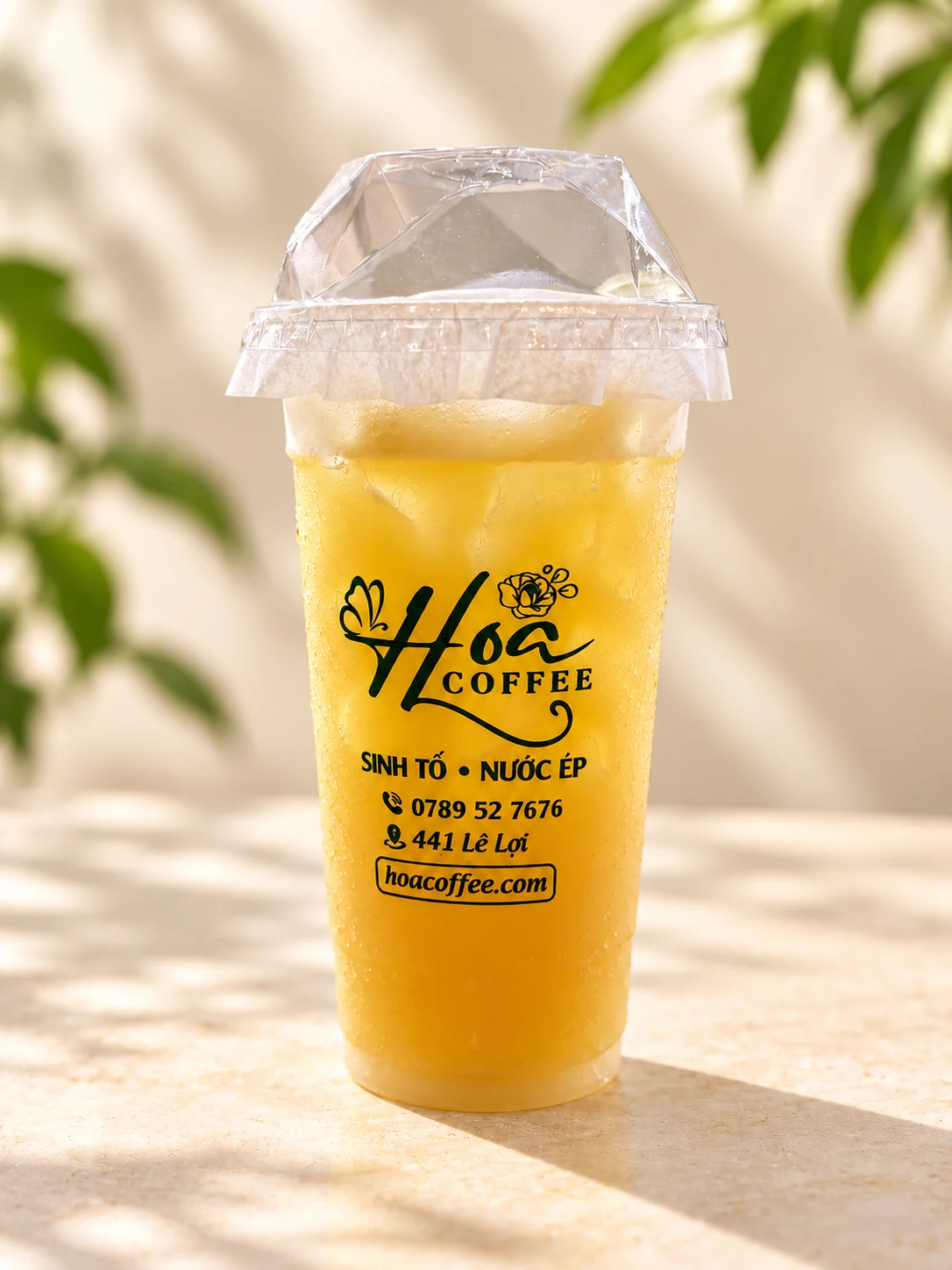 Dưa Lưới mix Táo Hoa Coffee