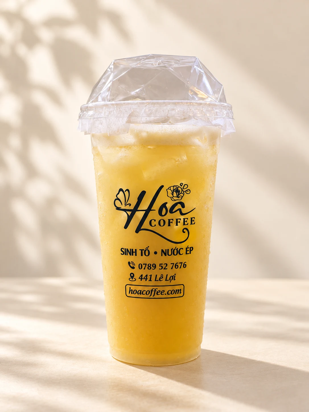Dưa Lưới mix Táo Hoa Coffee